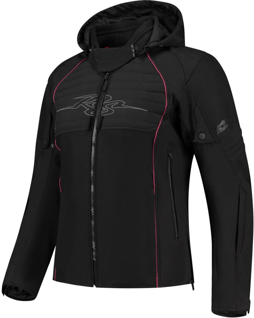 Rusty Stitches Naomi Wasserdichte Damen Motorrad Textiljacke schwarz/pink 42 Abbildung 1