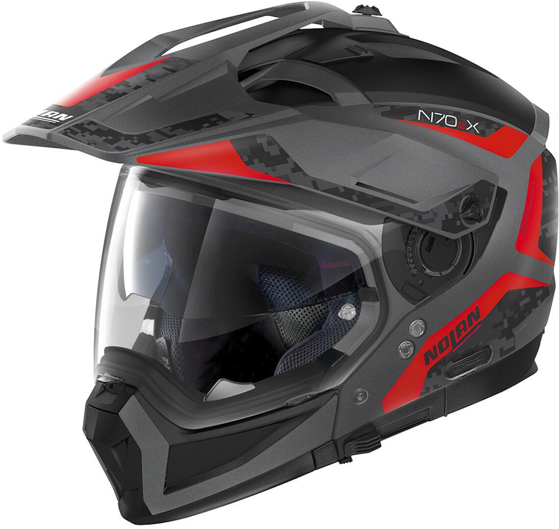 Nolan N70-2 X Torpedo N-Com Casco nero/rosso M (58) Figura 1
