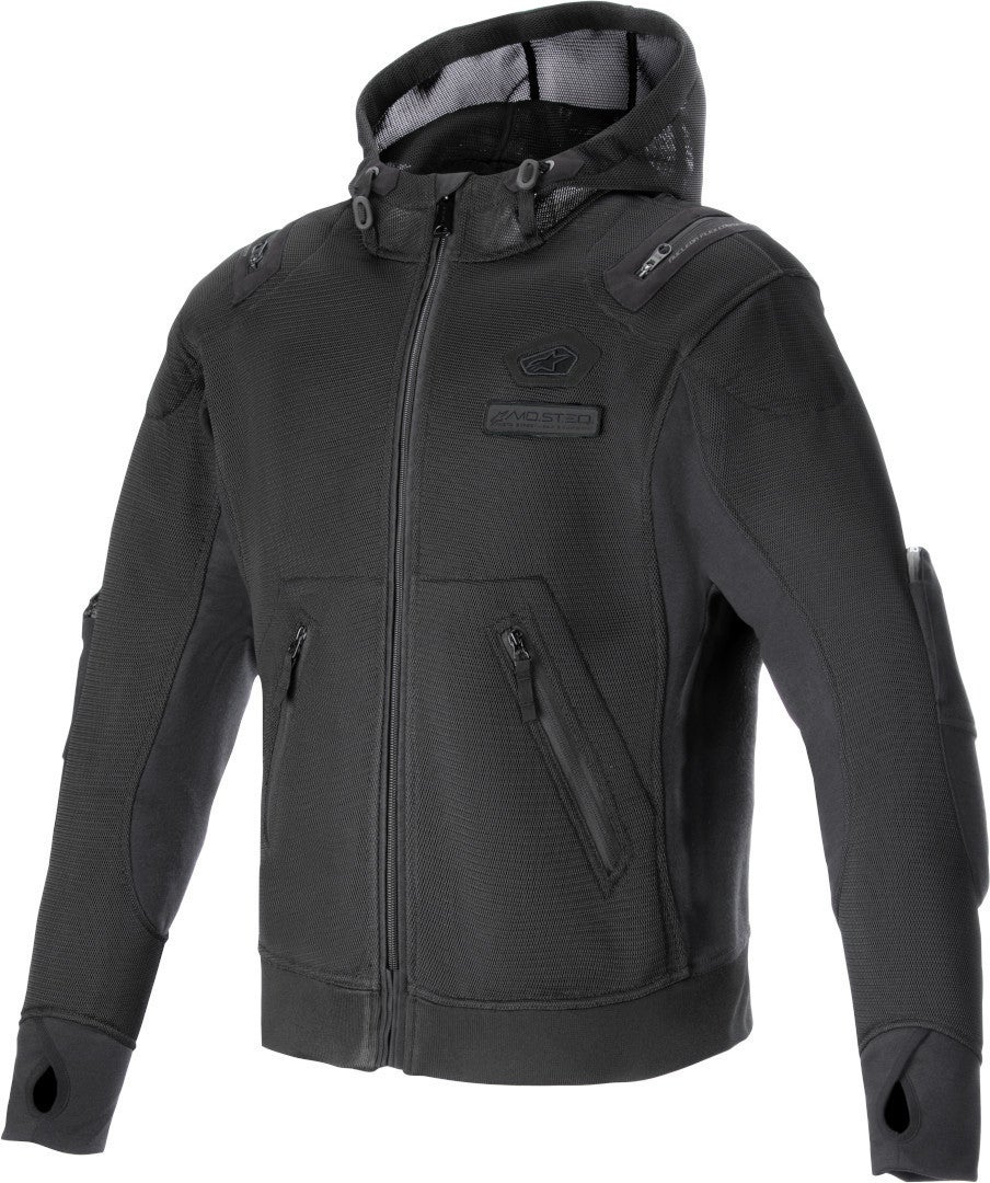 Alpinestars Moflow Air Tech Sweat à capuche zippé moto noir L Figure 1