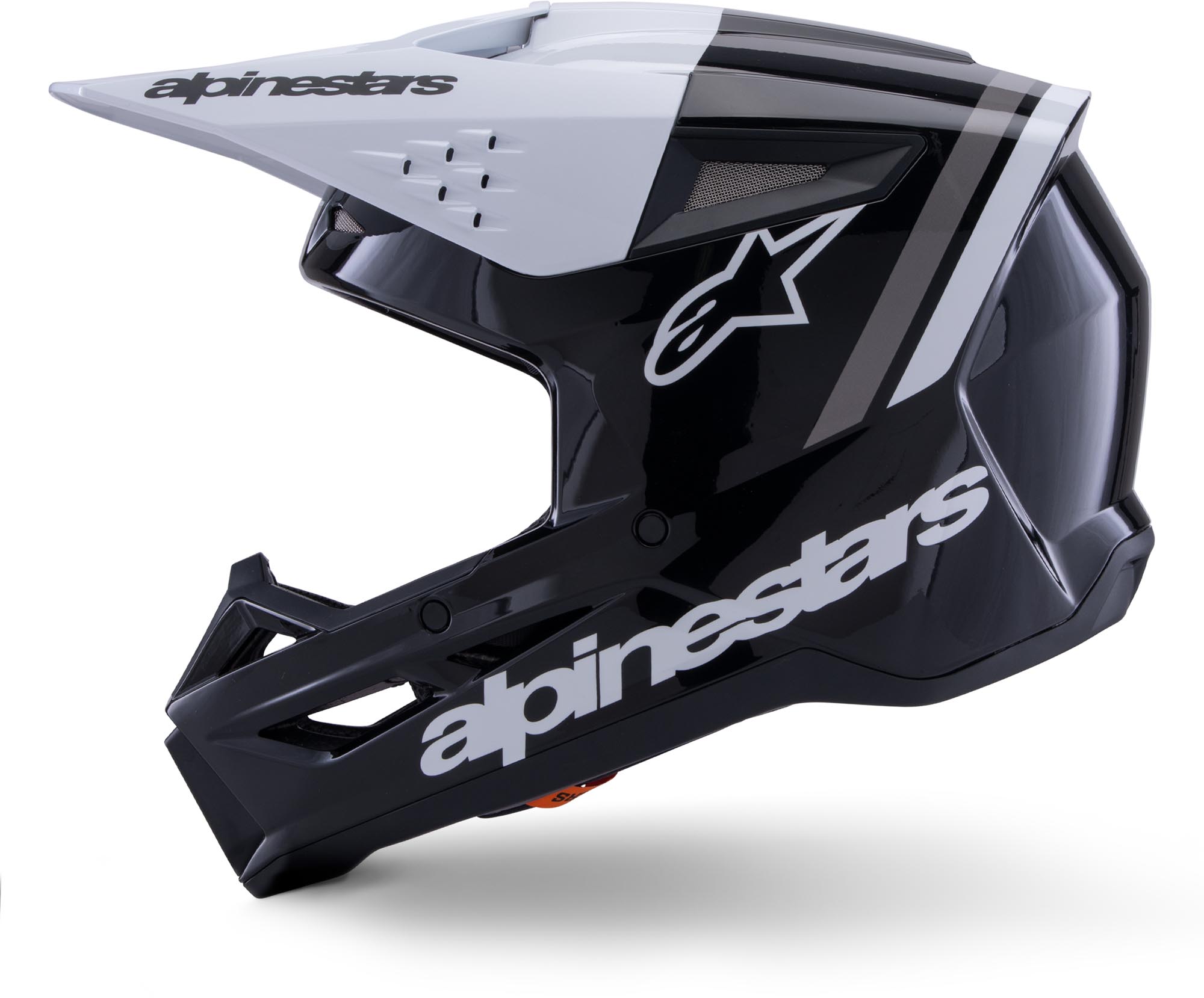 Alpinestars S-M3 Radium Motocross hjälm svart/vitt/grått XS (53/54) Figur 6