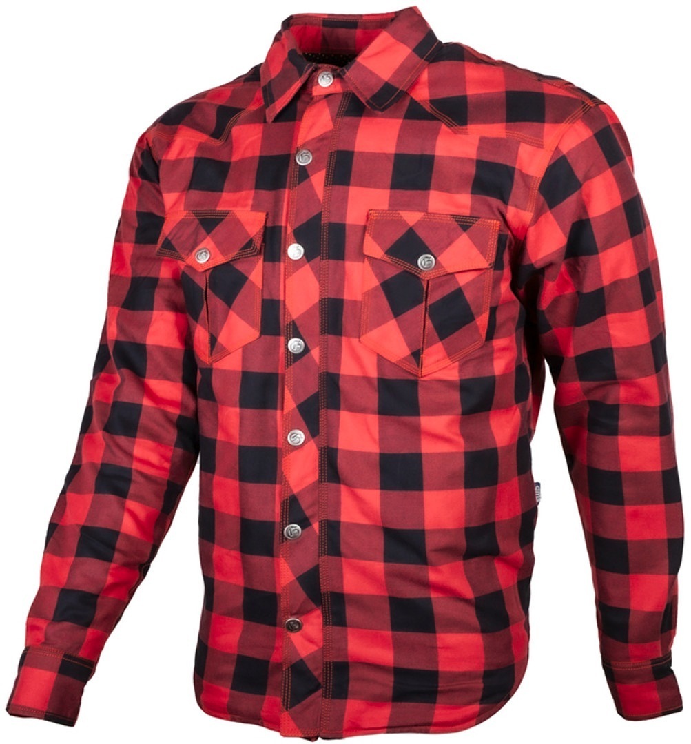 GMS Jaguar Camicia moto nero/rosso L Figura 1