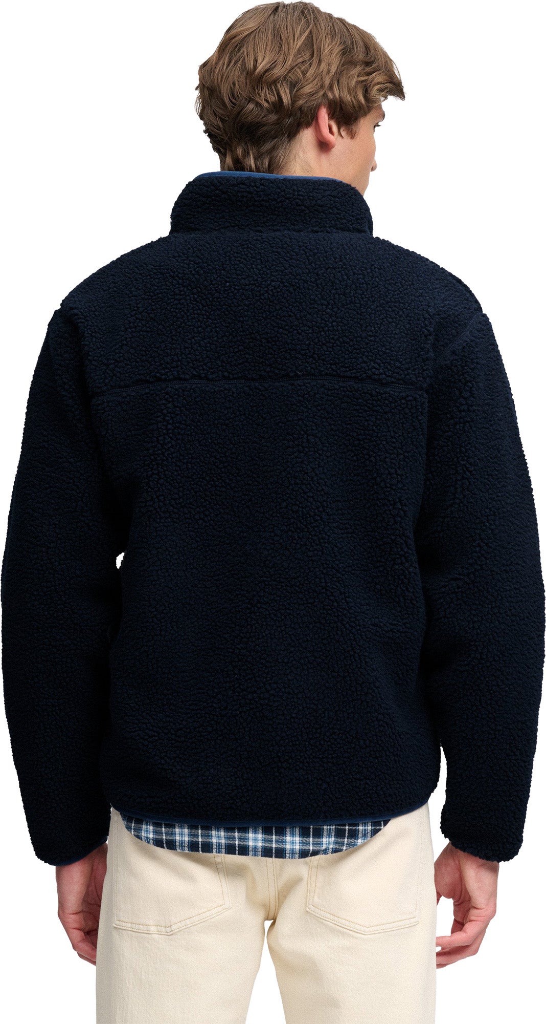 Superdry & Co Vintage Retro Giacca in pile Blu navy L Figura 7