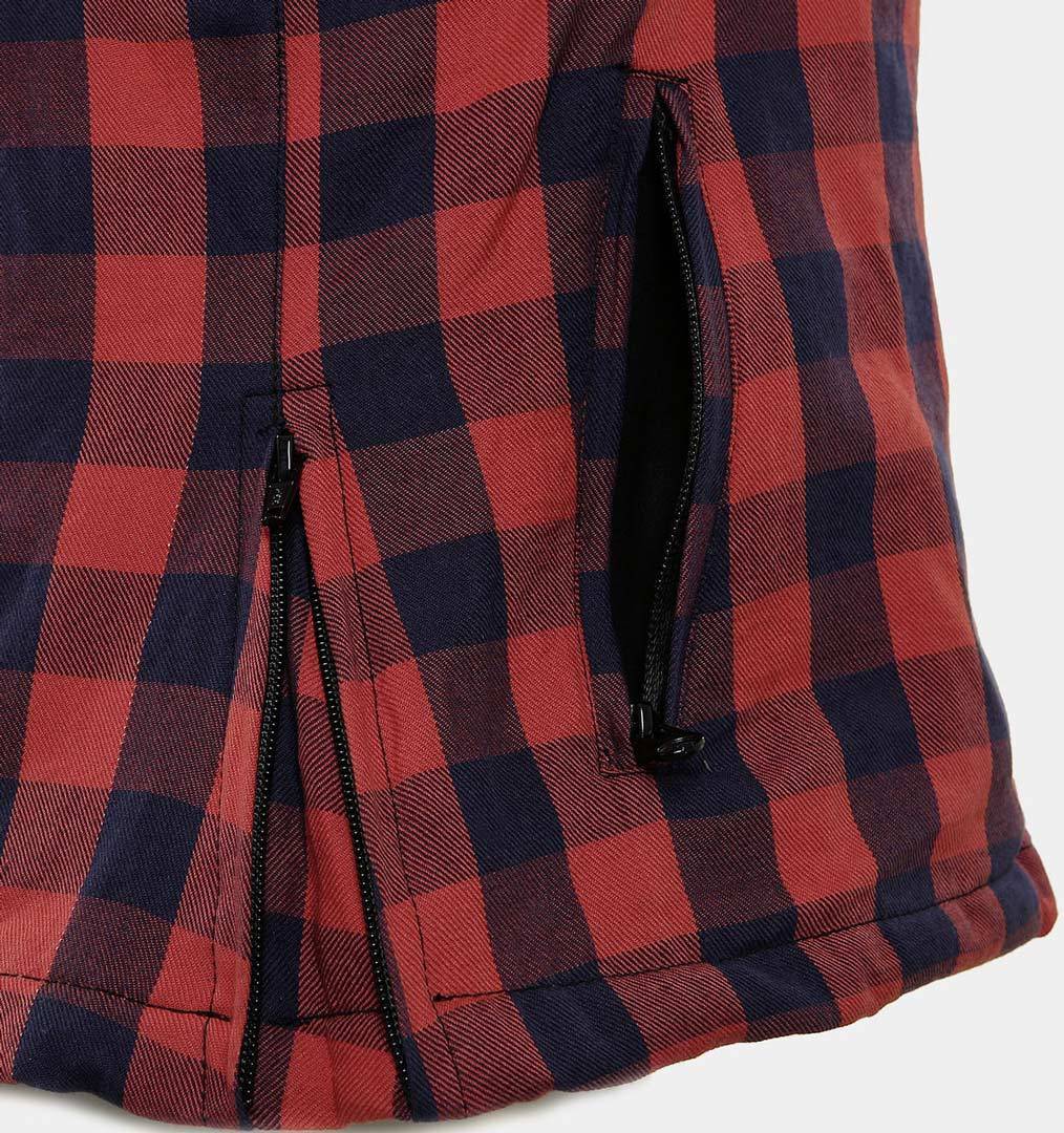 Bores Lumberjack Premium Camicia moto da donna rosso/blu M Figura 3