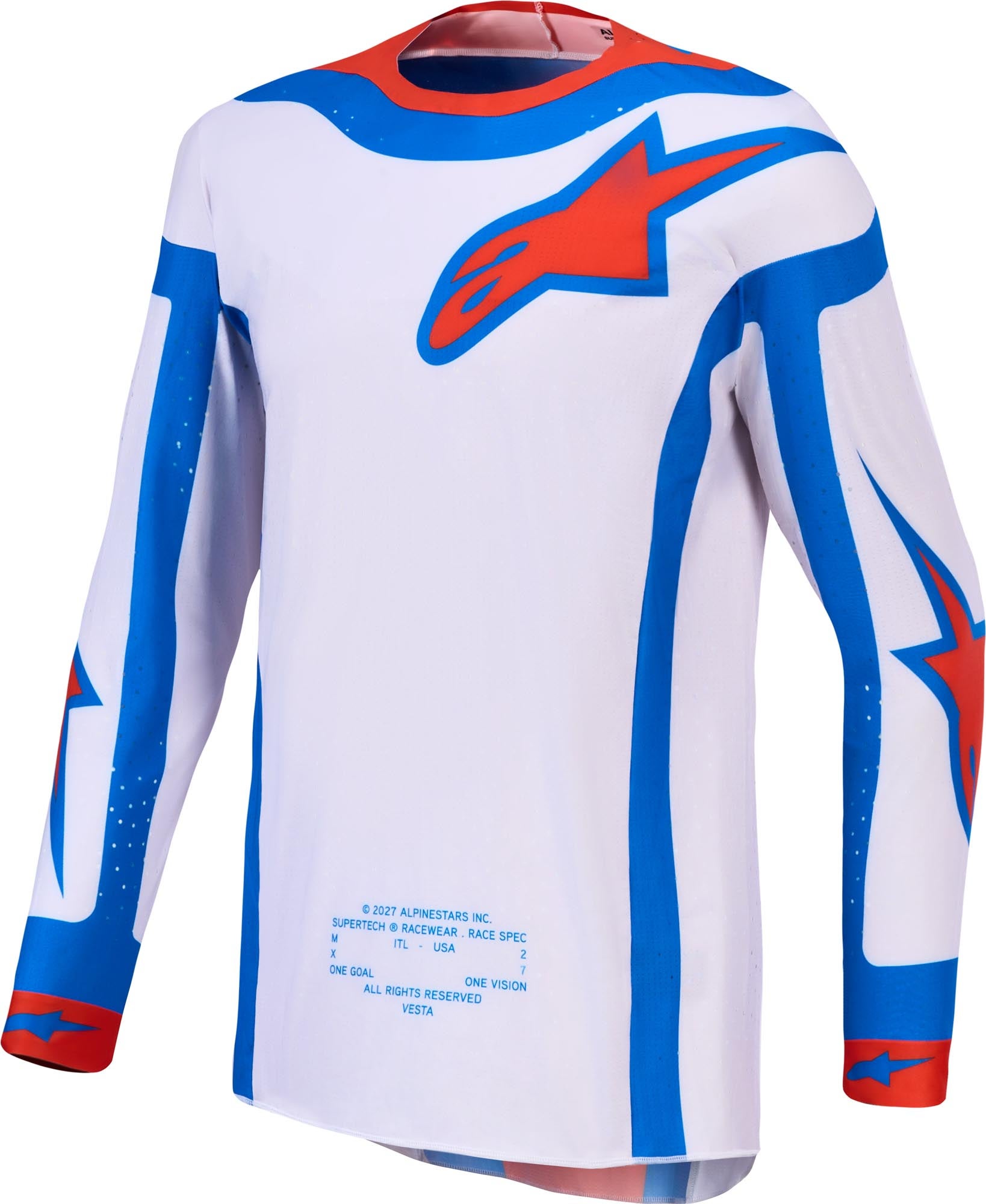 Alpinestars Supertech Vesta Motocross Jersey lila/rot 2XL Abbildung 1