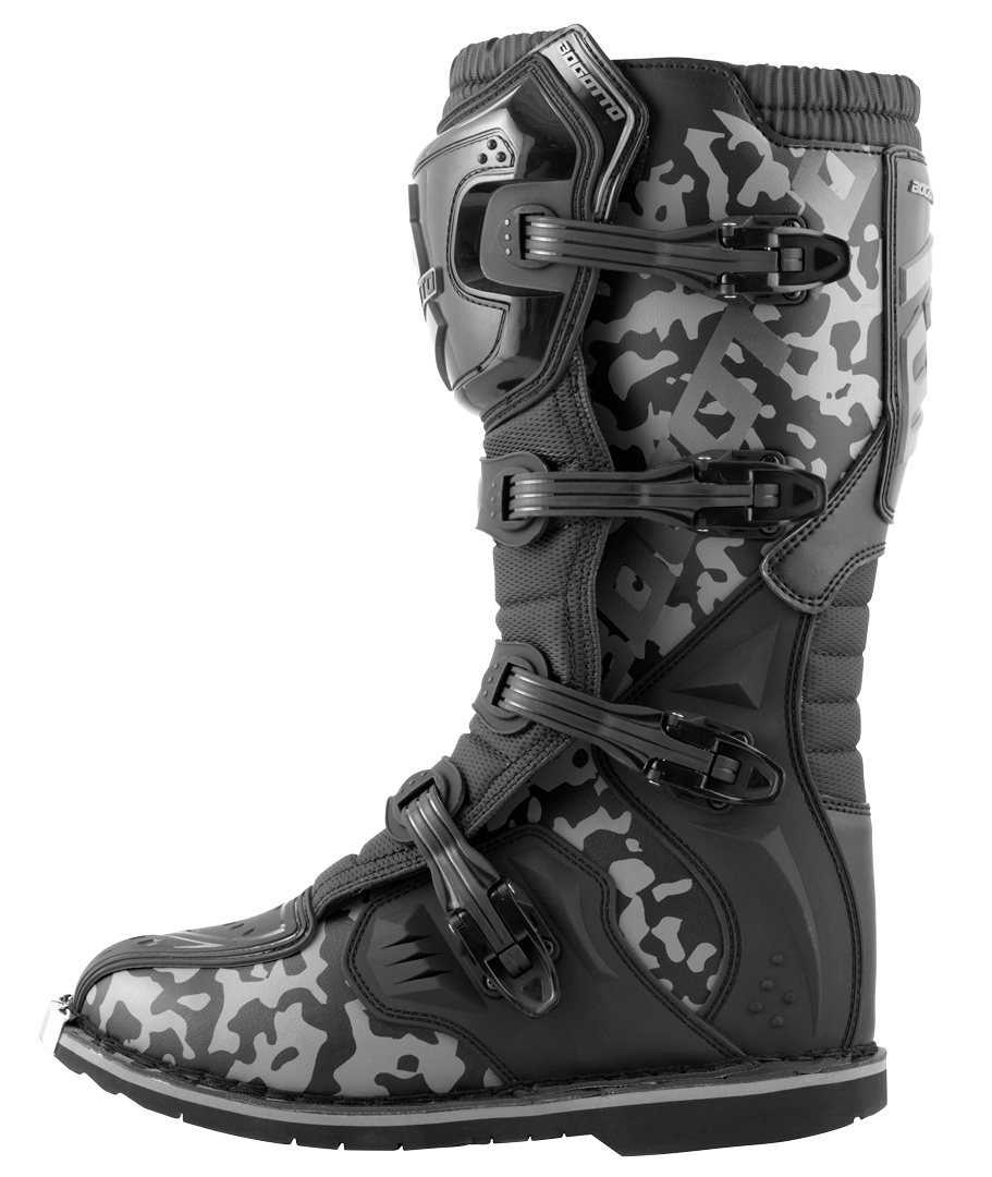 Bogotto MX-3 Camo Motokrosové boty šedá/černá 40 Obrázek 2