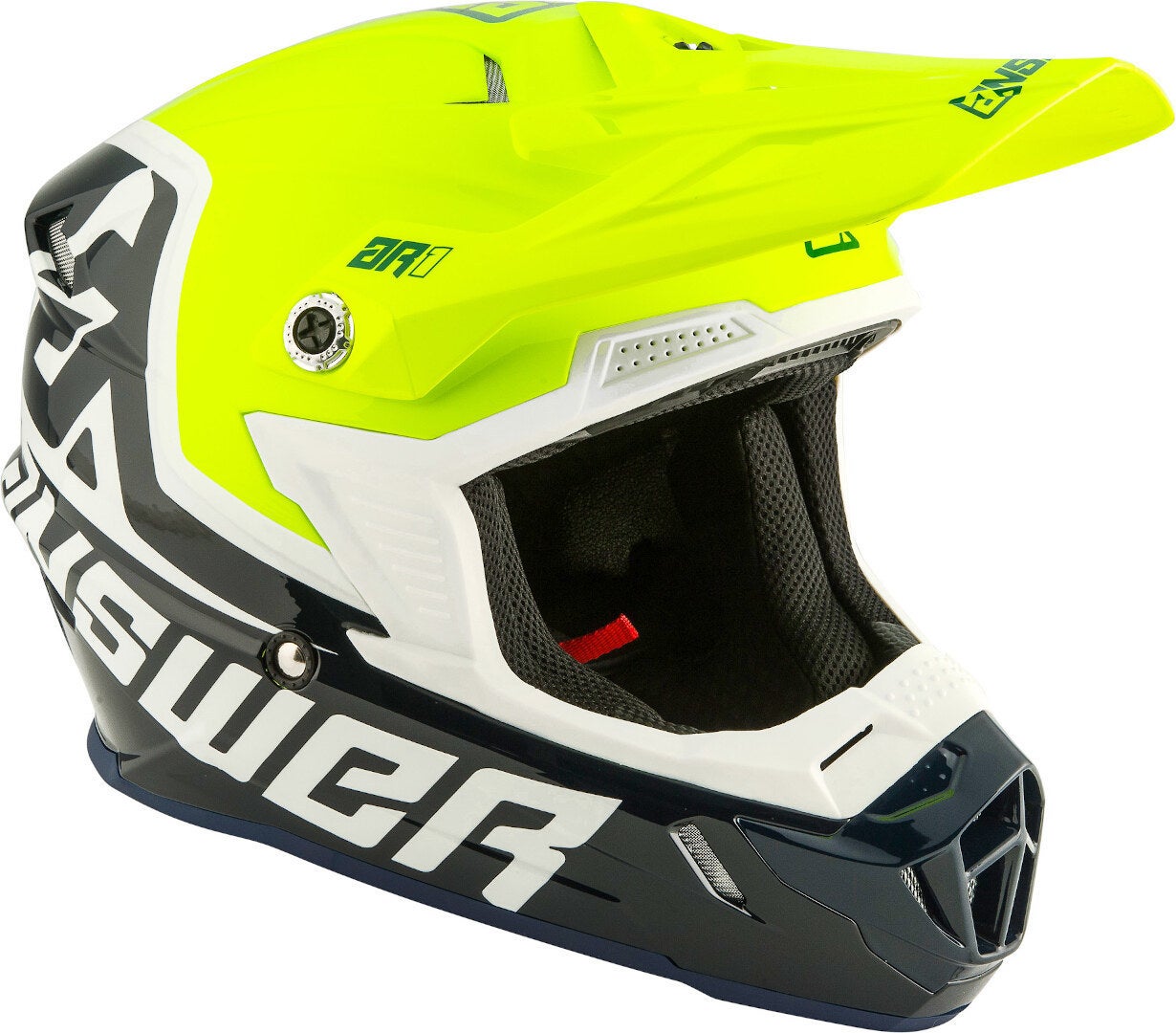 Answer AR-1 Voyd Motocross Helm grau/gelb L (59/60) Abbildung 4
