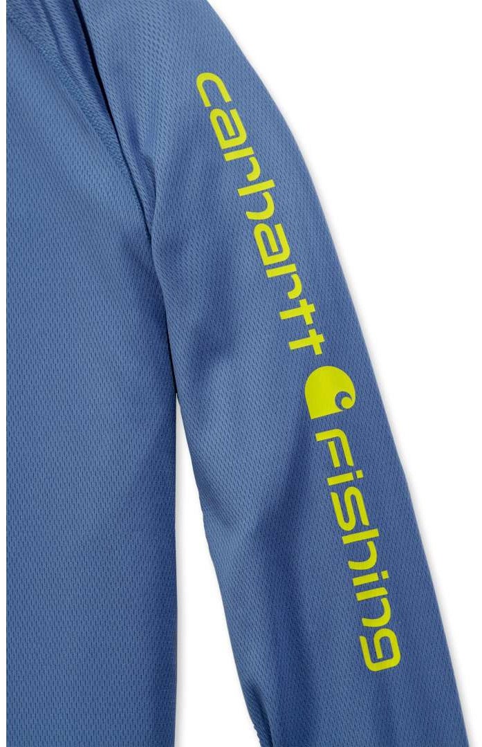 Carhartt Force Pêche à capuche graphique bleu clair M Figure 2
