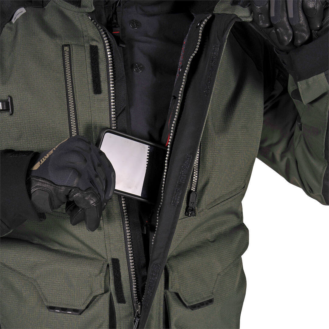Side view of Leatt ADV Multitour 5.5 waterproof Motorcycle Textile Jacket