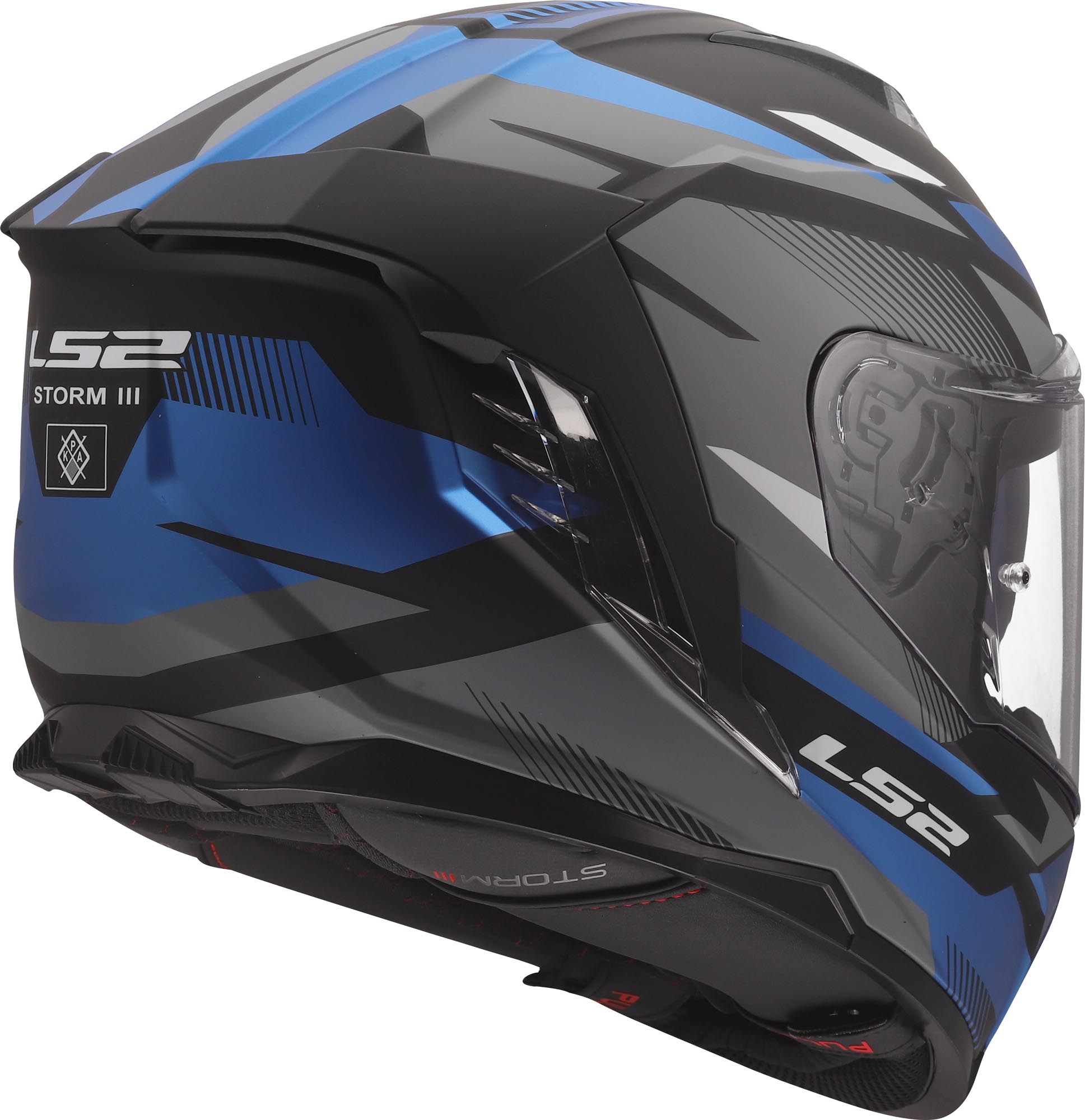 LS2 FF818 Storm III Komai Helmet black/blue S (55/56) Figure 5