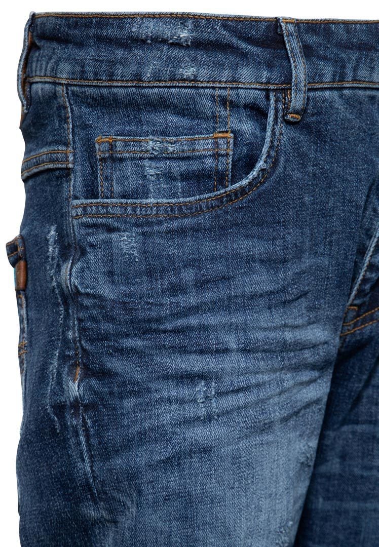 King Kerosin Robin Destroyed Bleached Jeans 32 lunga Figura 3