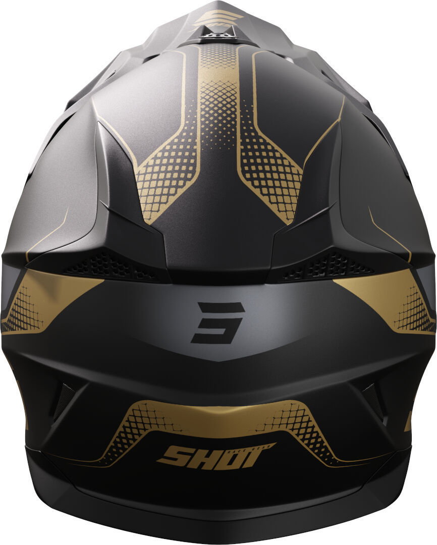 Shot Pulse Edge Motocross hjälm Svart matt/guld XL (61/62) Figur 2