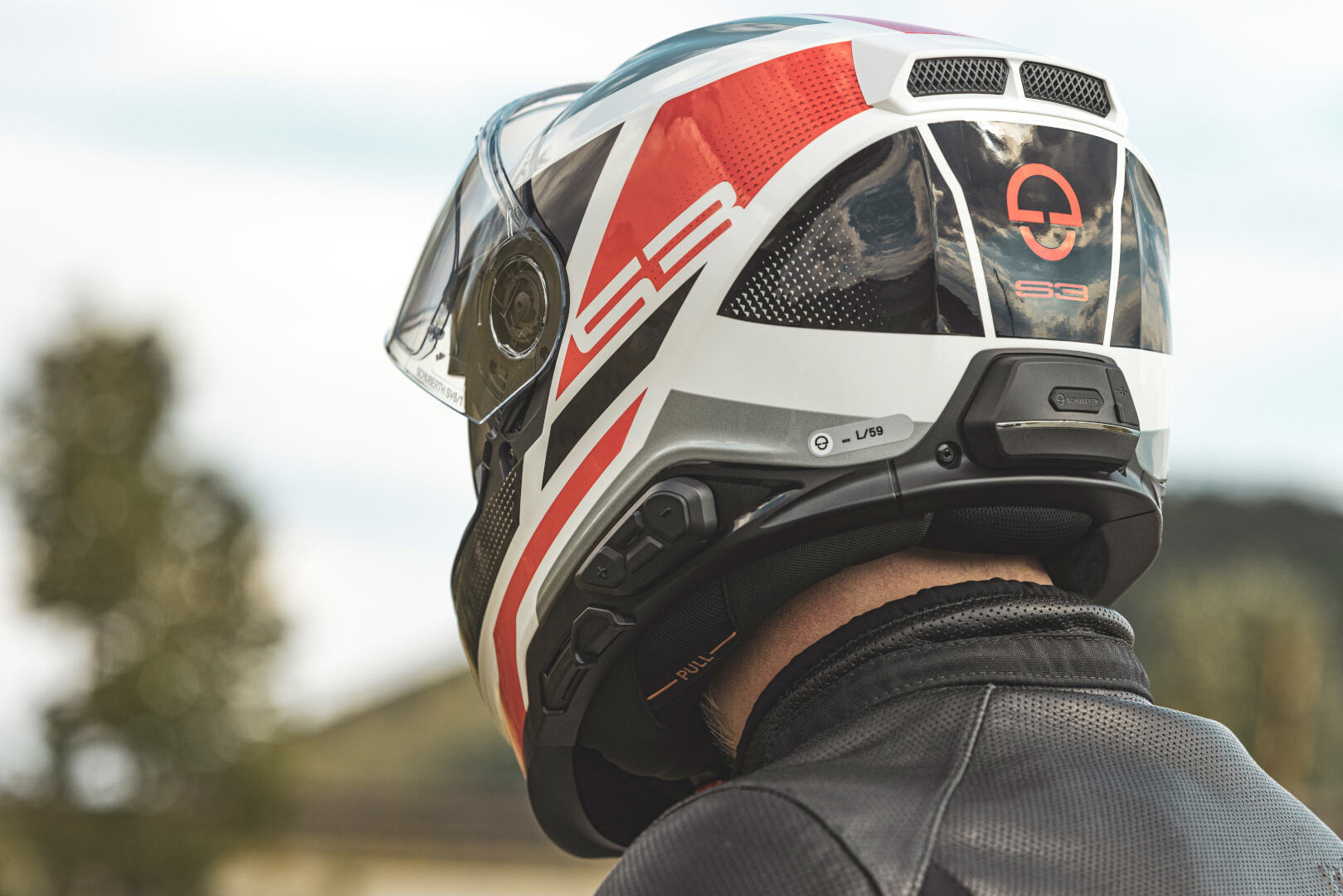 Schuberth S3 Daytona Helmet red/black/white M (56/57) Figure 8