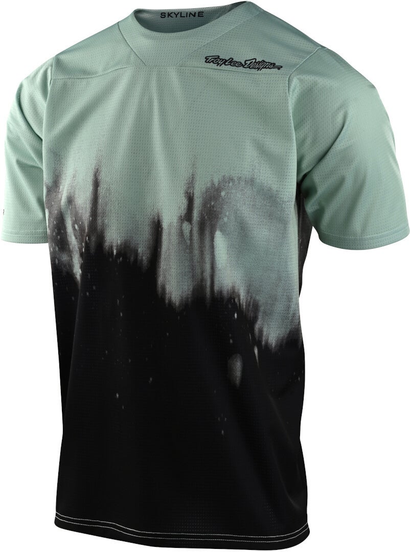 Troy Lee Designs Skyline Diffuze T-shirt til ungdomscykler sort/grøn M Figur 1