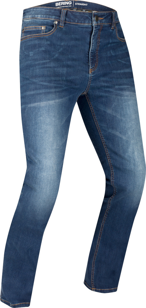 Bering Trust Straight Vaqueros de moto Azul L Figura 1