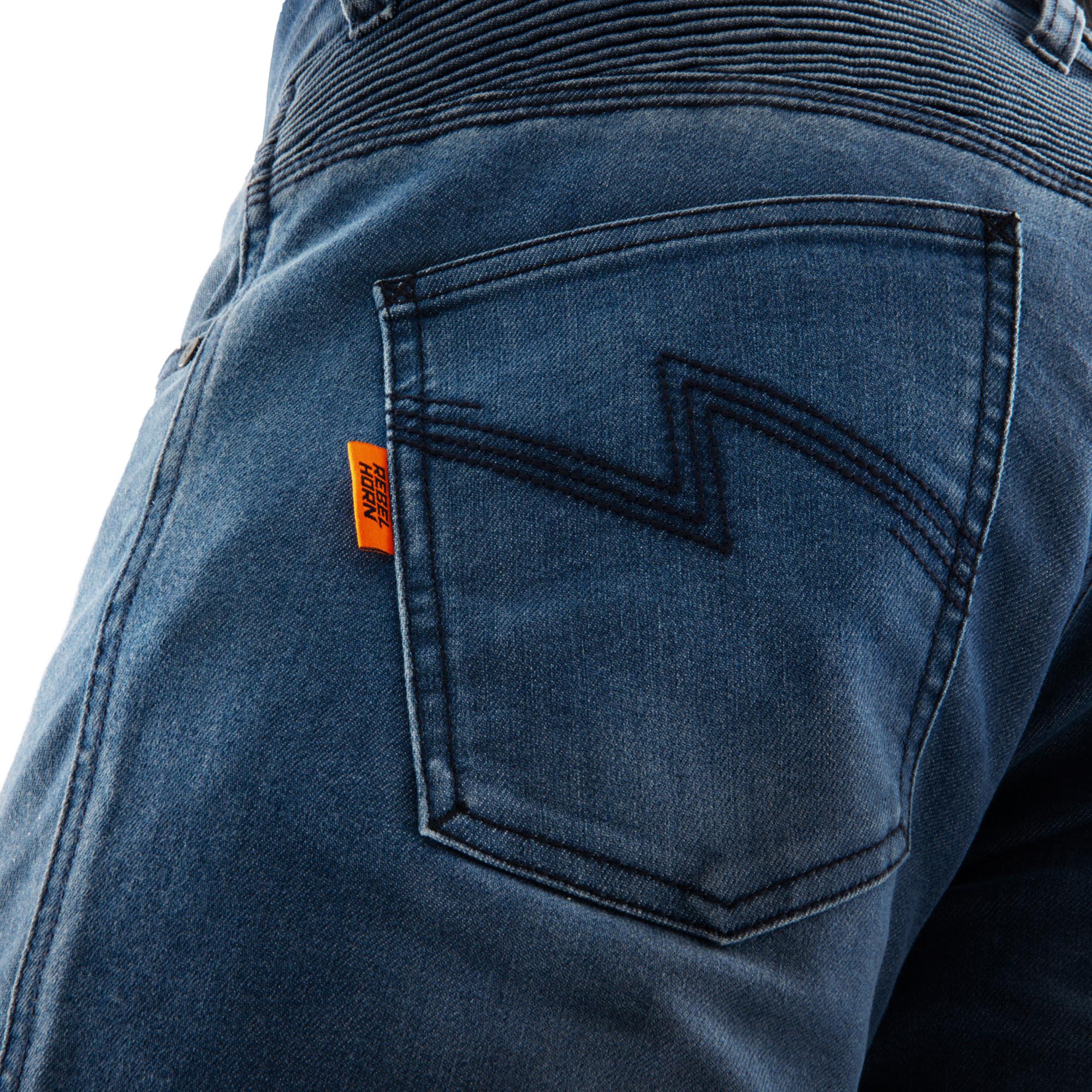 Side view of Rebelhorn Revolt Motorcycle Jeans