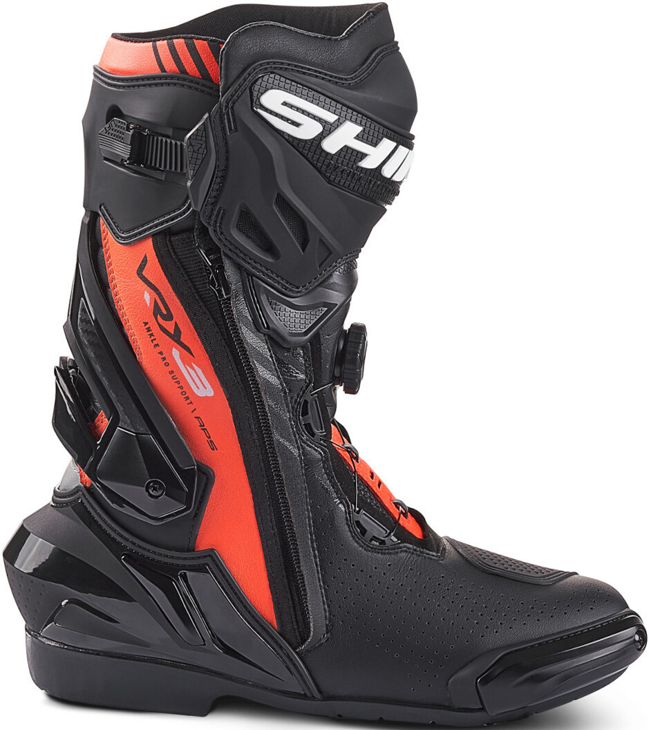 SHIMA VRX-3 perforated Motorcycle Boots black/red/white 45 Figure 3
