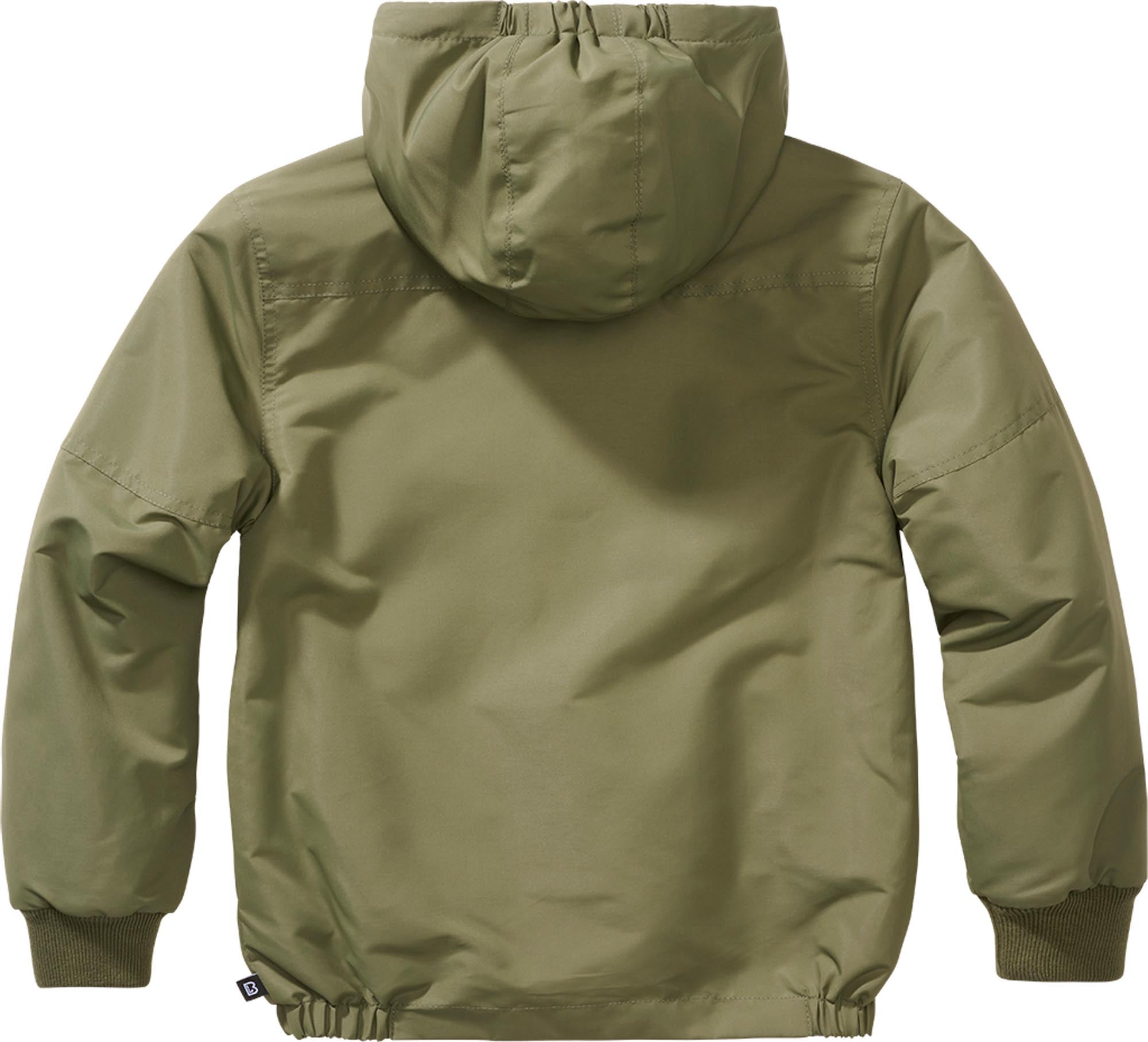 Brandit Frontzip Windbreaker Kinderjas Olive 170-176 Figuur 2