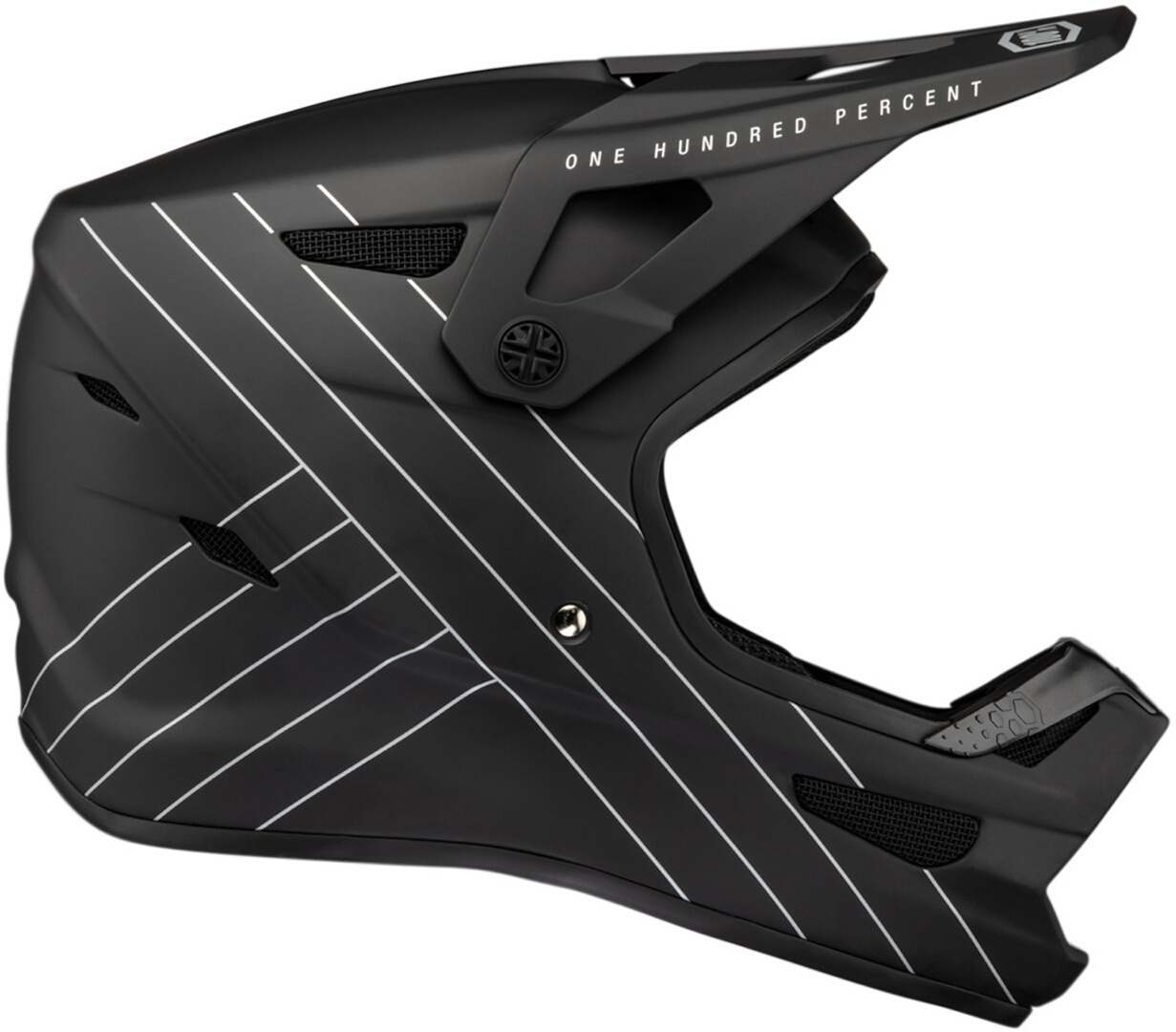 100% Status capacete preto Downhill Artigo principal Figura 1