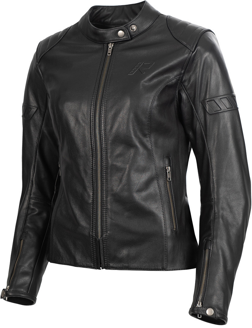 Rukka Mehan Damer motorcykel skinnjacka svart 48 Figur 1