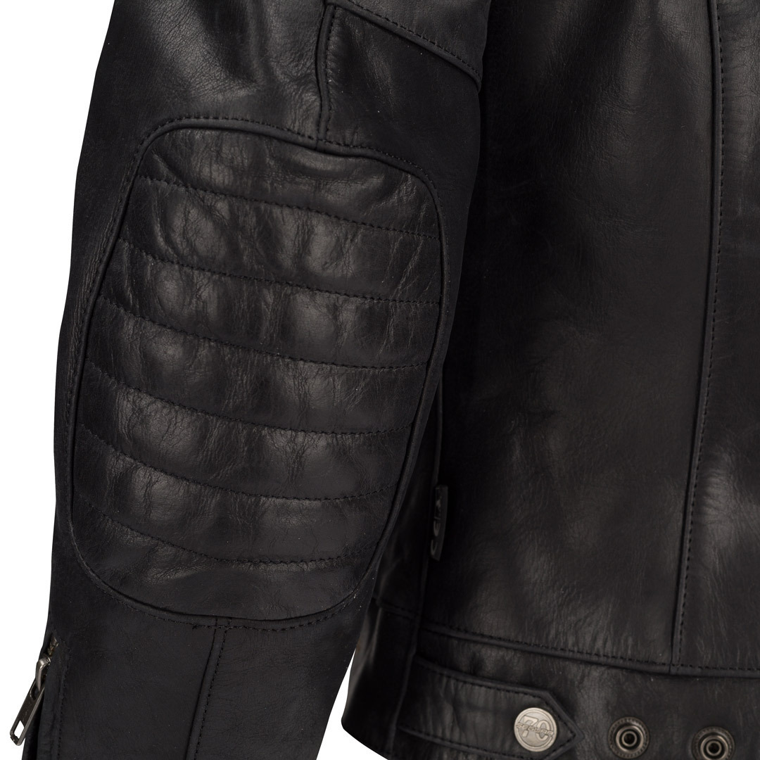 Segura Stripe Ladies Motorcycle Leather Jacket black/white 46 Figure 3