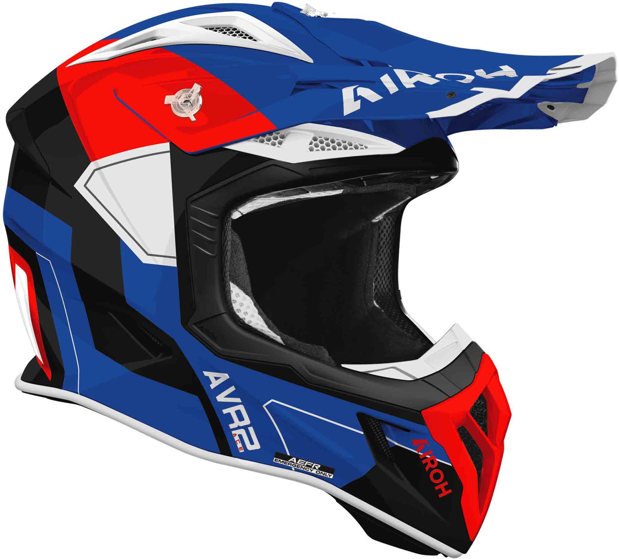 Airoh Aviator Ace 2 Shield Casco da motocross blu/bianco/nero/rosso S (55/56) Figura 2