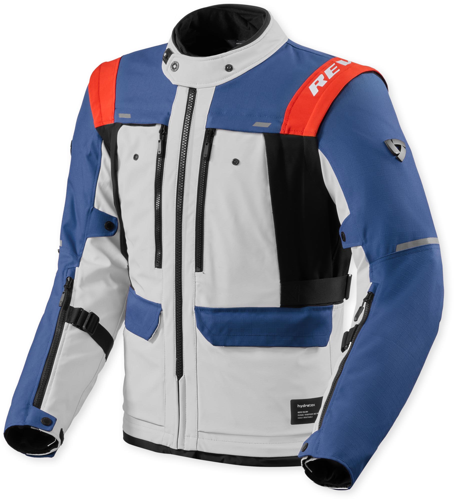 Revit Offtrack 3 H2O waterproof Motorcycle Textile Jacket blue/grey S Figure 1