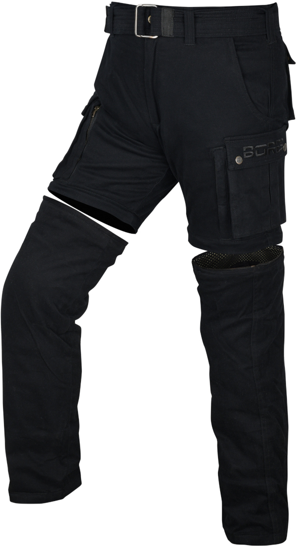 Bores Siggle 2 Motorcykel tekstilbukser Sort 36/36 Figur 1