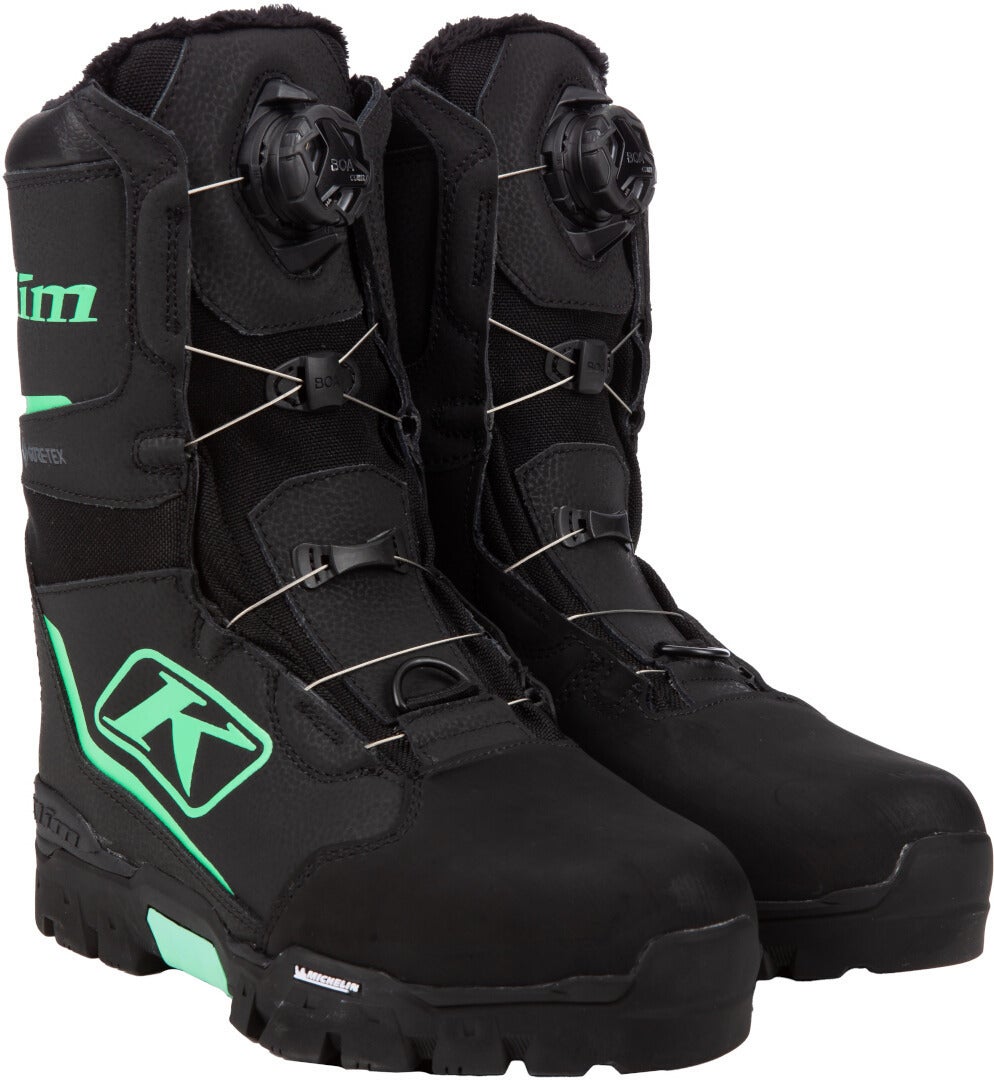 Klim Aurora GTX BOA 2023 Dame snescooter støvler sort/grøn 9 Figur 10