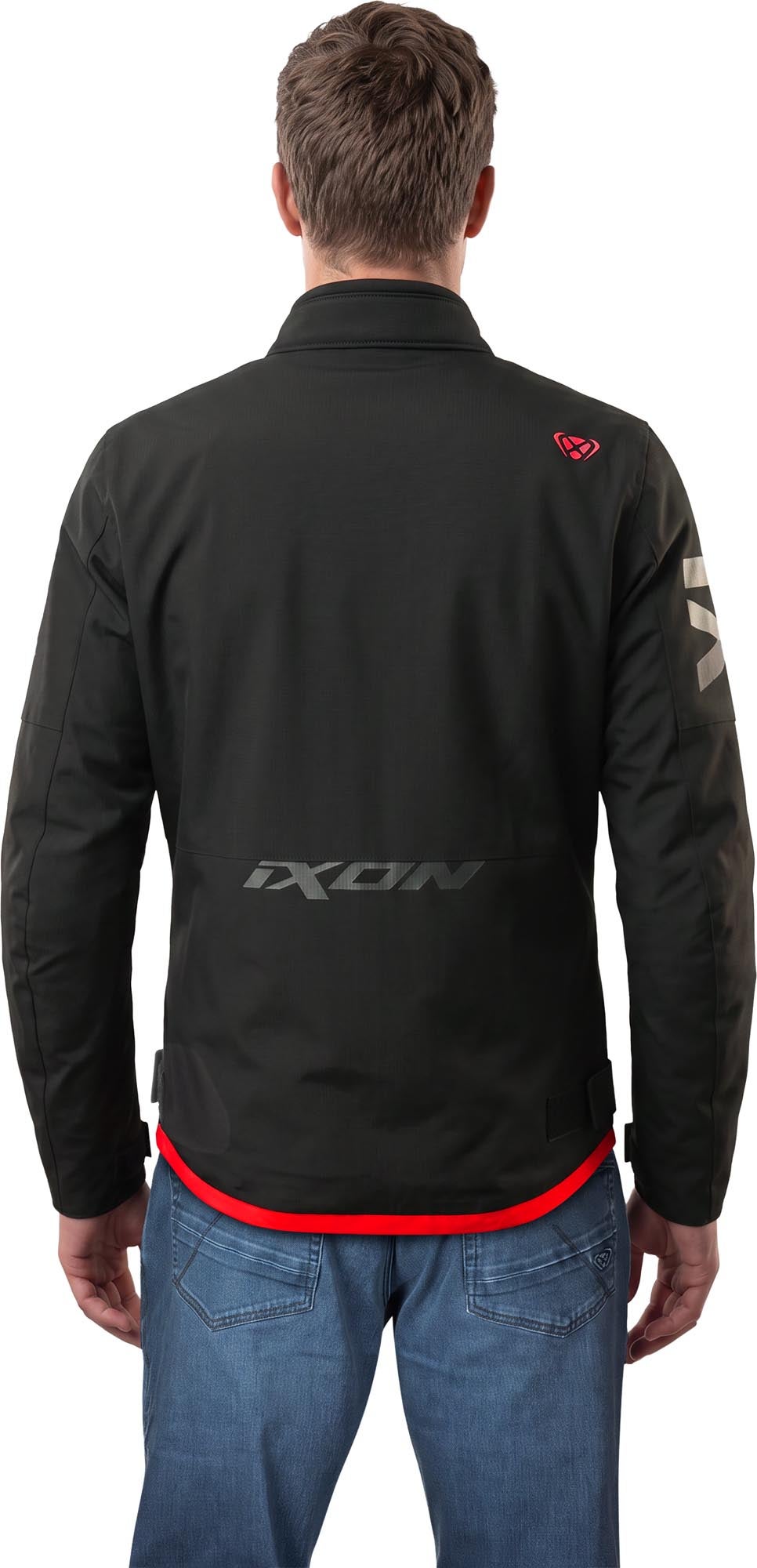 Ixon Combat Kurtka tekstylna motocyklowa czarno/czerwono/białe M Rysunek 4