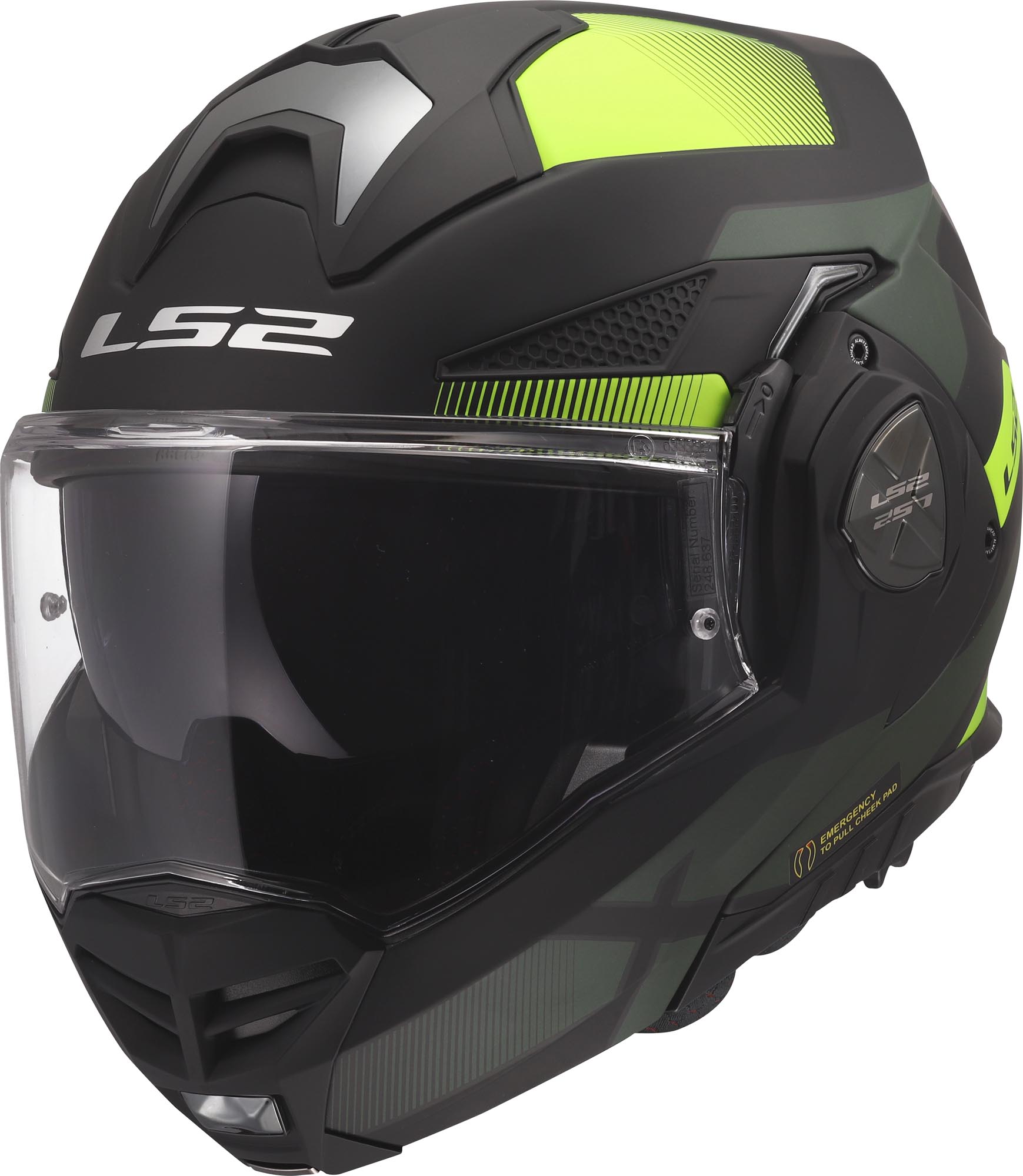 LS2 FF901 Advant X Nova Klapphelm schwarz/gelb M (57/58) Abbildung 1