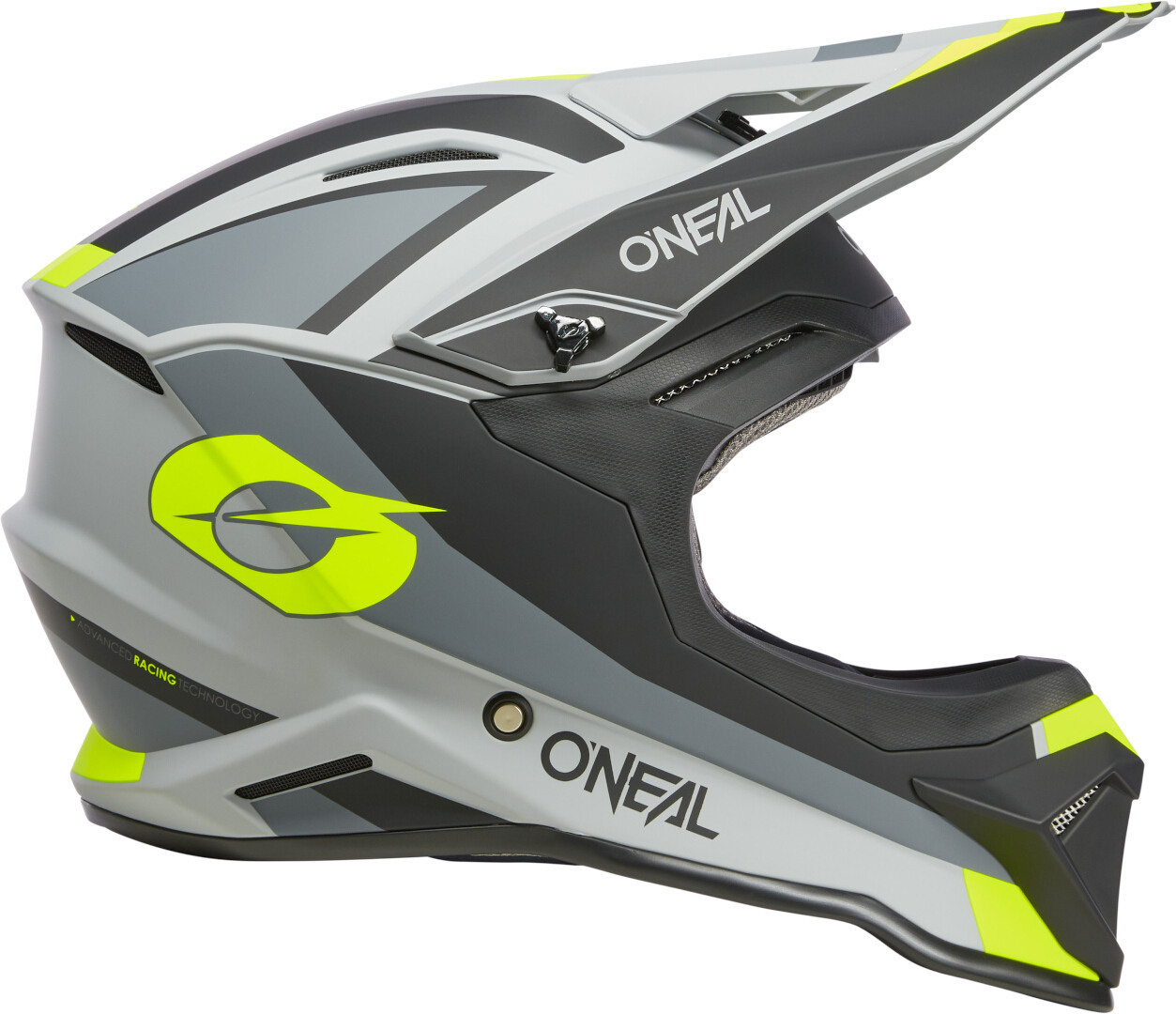 Oneal 1SRS Stream Cască de motocross Negru mat/gri/galben-neon S (55/56) Figura 4