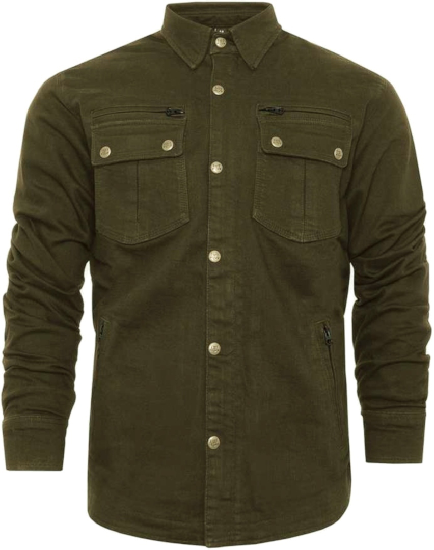 Bores Driver Chemise moto Vert foncé L Figure 1