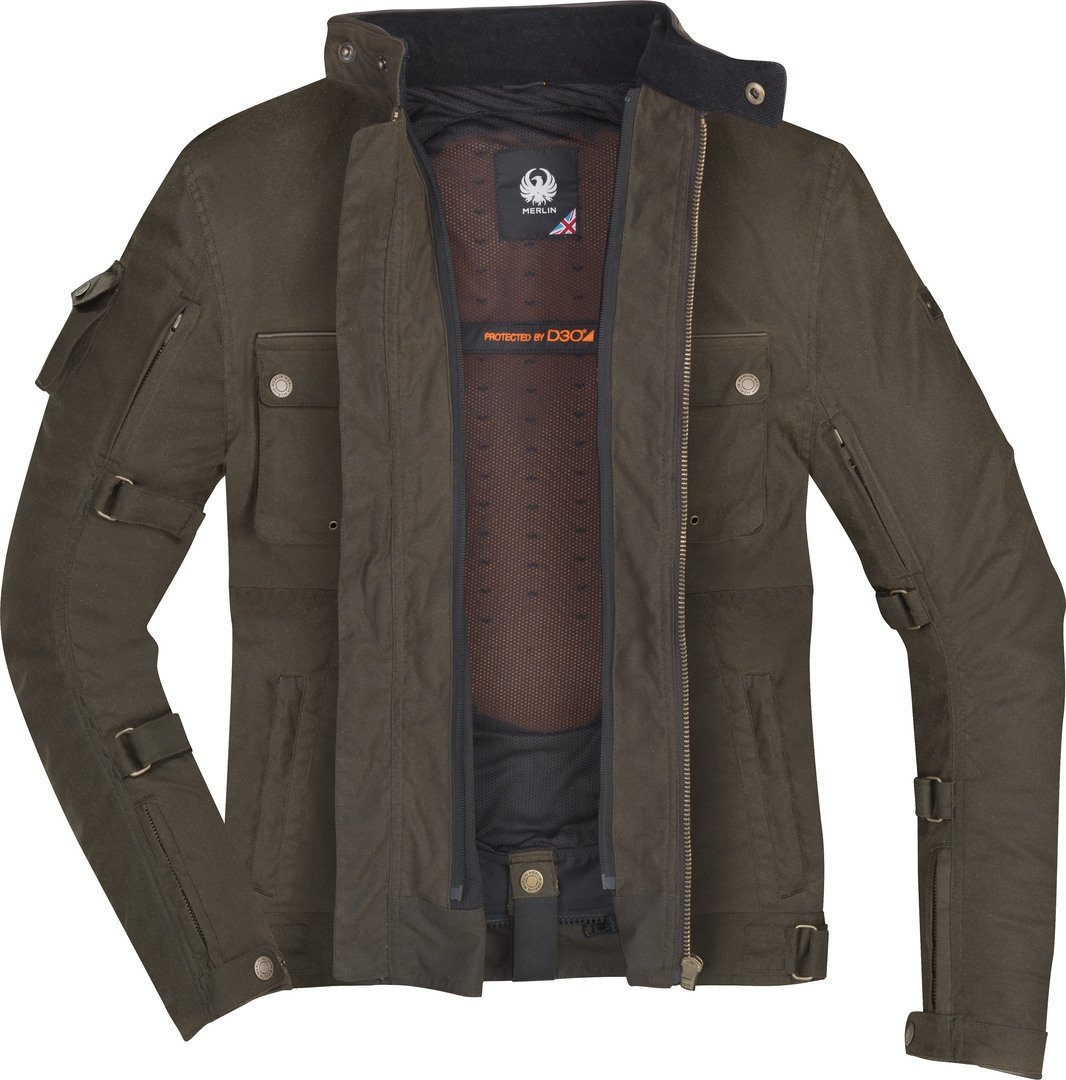 Merlin Nomad D3O Explorer Chaqueta textil para motocicleta oliva XL Figura 5