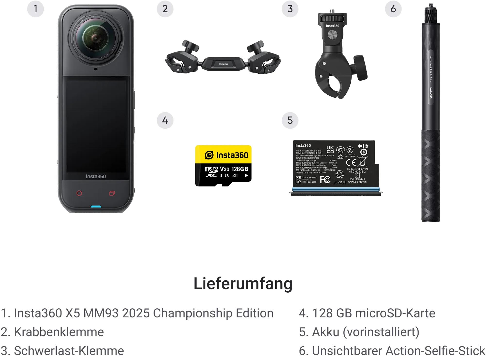Insta360 X5 MM93 2025 Championship Edition Cameră de acțiune Figura 6