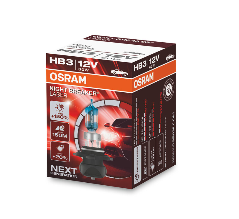 OSRAM Bec laser Night Breaker HB3 12V/60W - X1 Figura 1