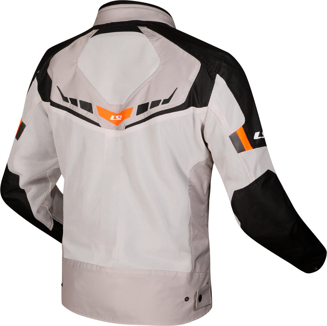 LS2 Garda Air Motorrad Textiljacke hellgrau/orange L Abbildung 2