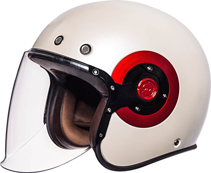 SMK Eldorado Jet Helmet white/red L (59/60) Figure 1