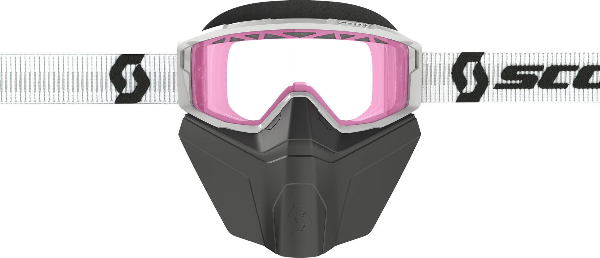 Scott Primal Safari Facemask Óculos de neve brancos/cor-de-rosa Figura 2