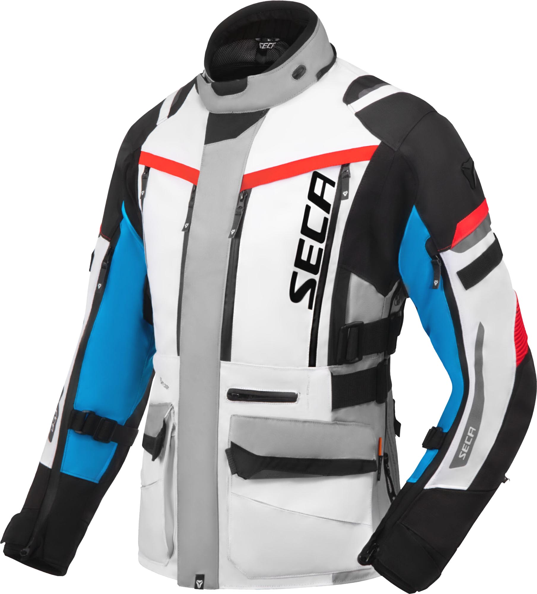 Seca Arrakis III waterproof Ladies Motorcycle Textile Jacket grey/blue/red XL Figure 2