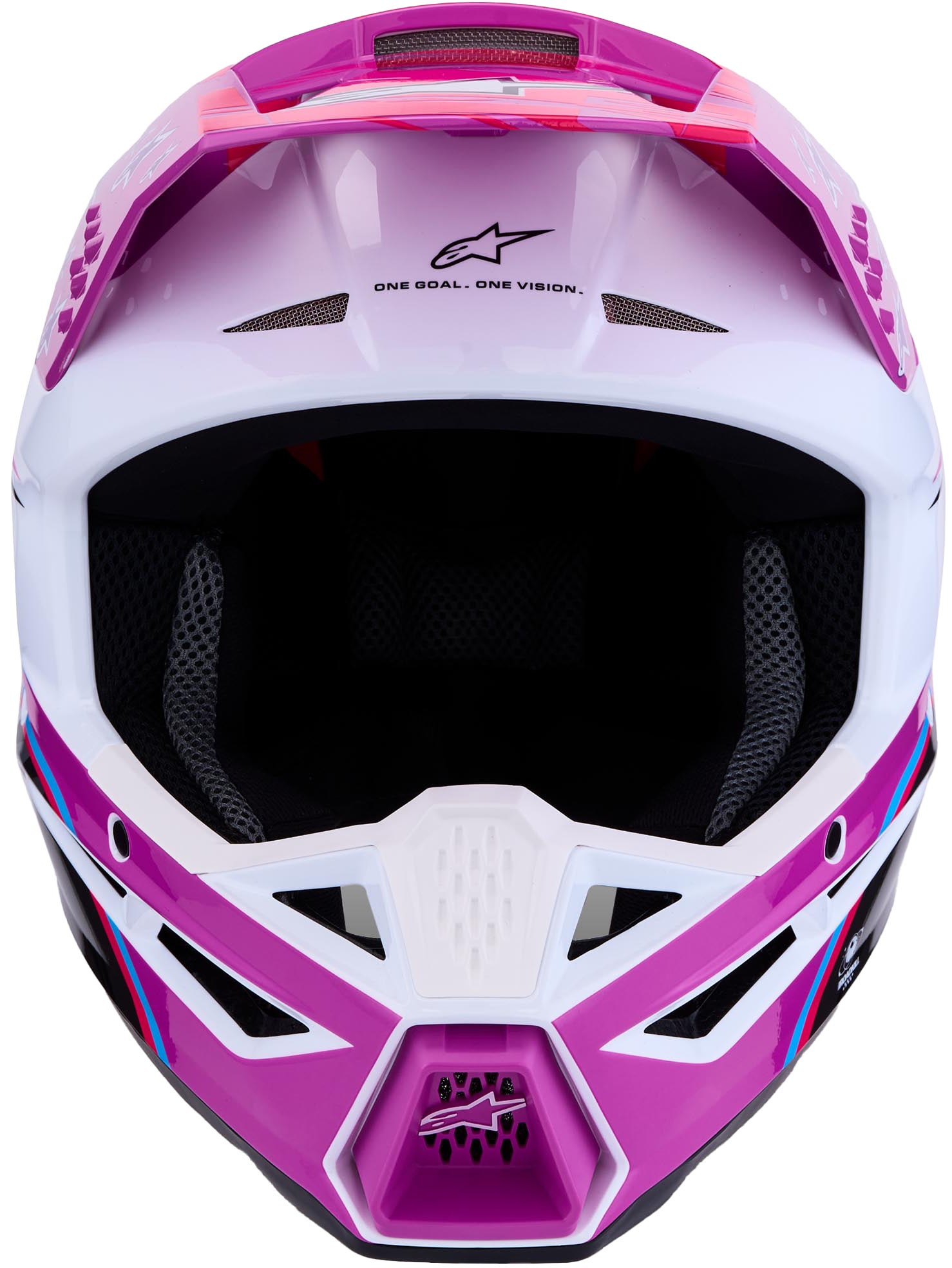 Alpinestars S-M3 Falcon Κράνος Motocross μωβ/λευκό Σ (55/56) Γράφημα 6