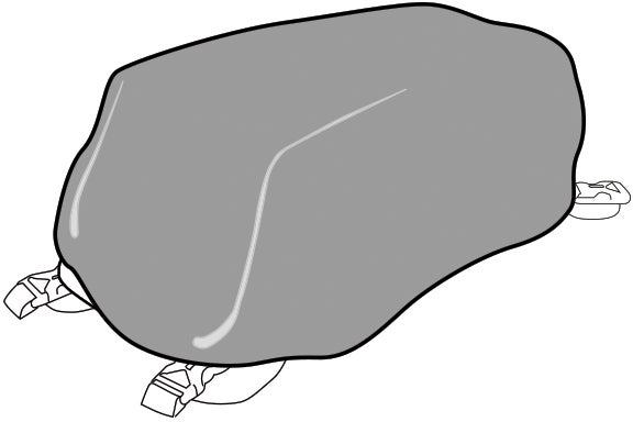 RAIN COVER FÜR KLEINE TANK BAGS Figura 1