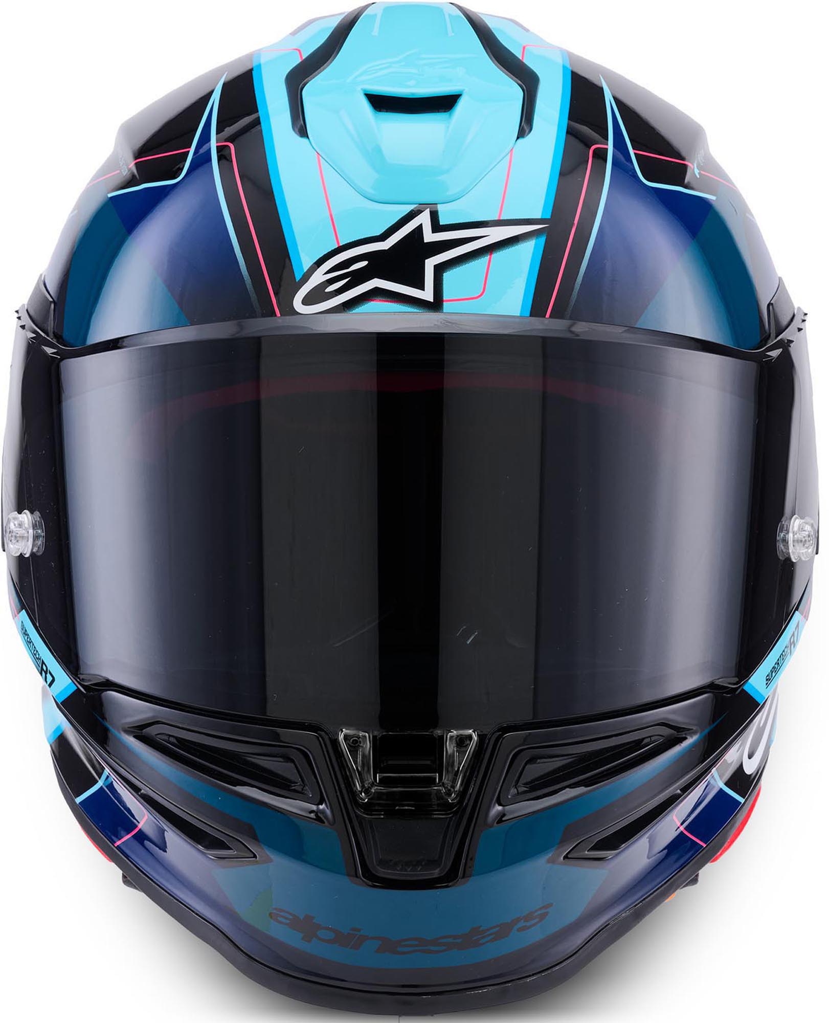 Alpinestars S-R7 Kinetis 頭盔 藍/白/紅 L 圖4