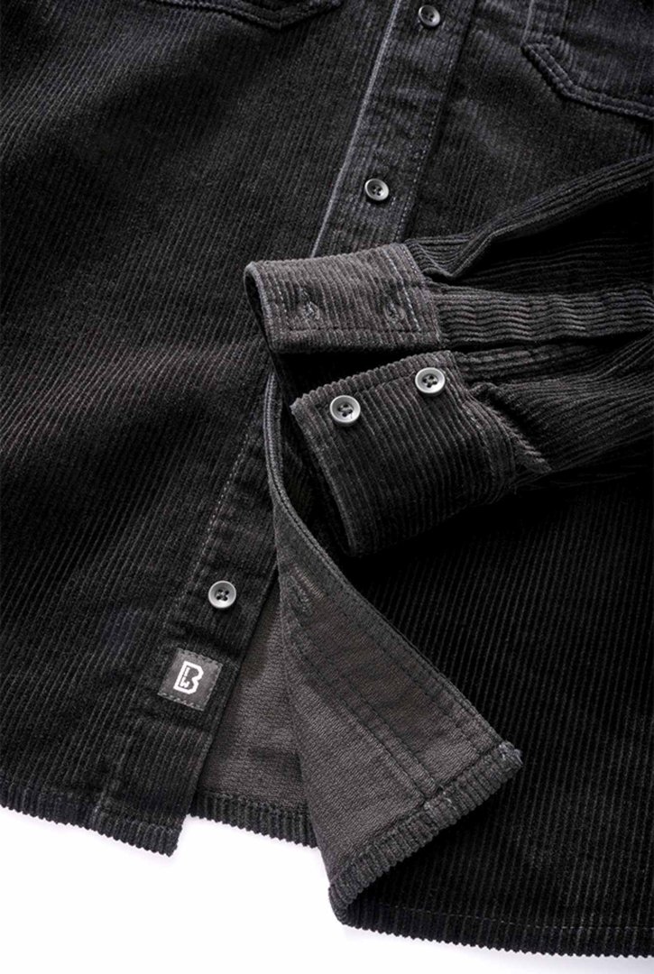 Brandit Classic Cămașă de catifea negru XL Figura 3