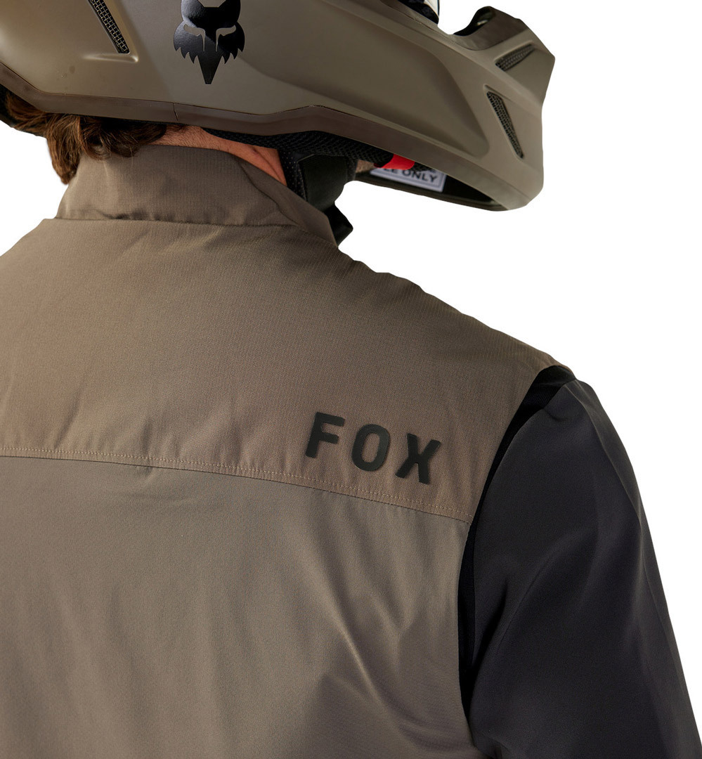FOX Ranger Off-Road Wind Chaleco de motocross gris/marrón M Figura 2