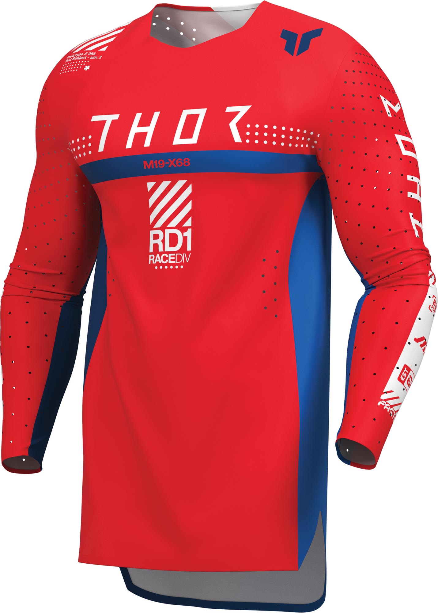 Thor Sportmode Synth Motocross Jersey blue/red/white S Figure 1