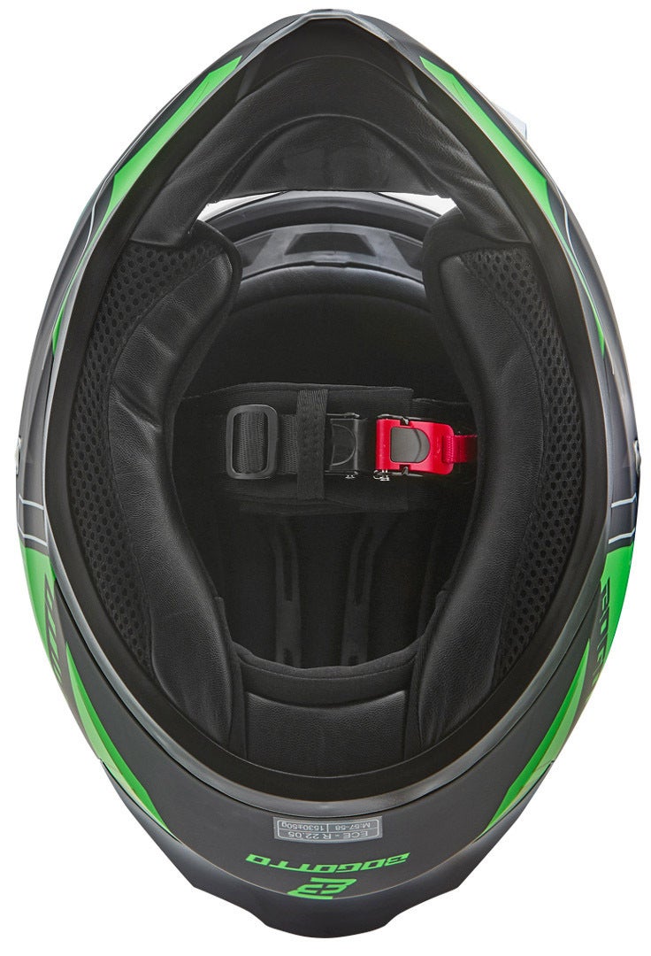 Bogotto V128 Strada Casco nero opaco/verde M Figura 4