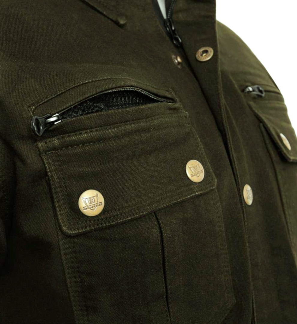 Bores Driver Motorcycle Shirt dark green M Figure 5