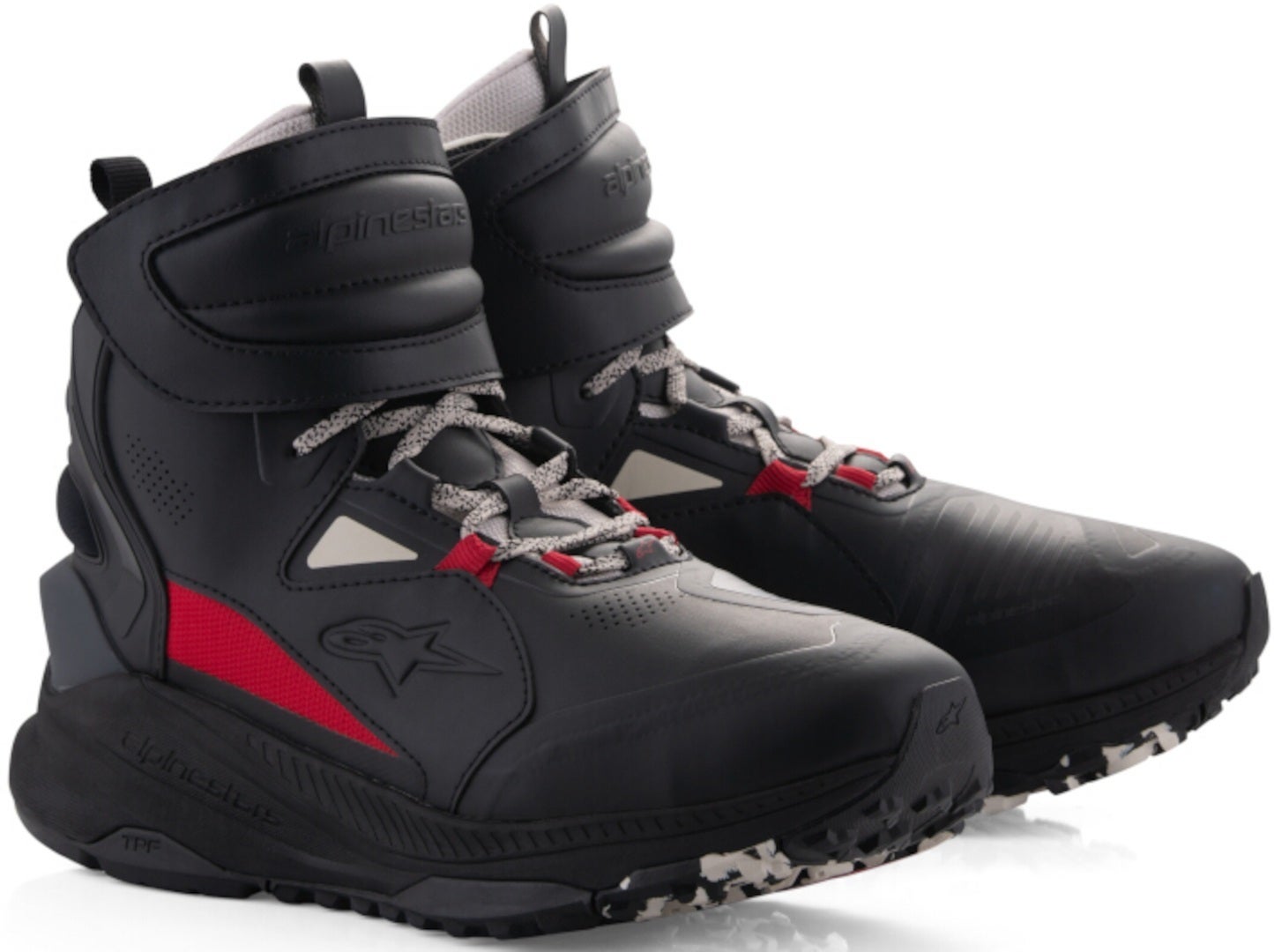 Alpinestars Speedstreet Motorcykel sko sort/rød 5 Figur 1