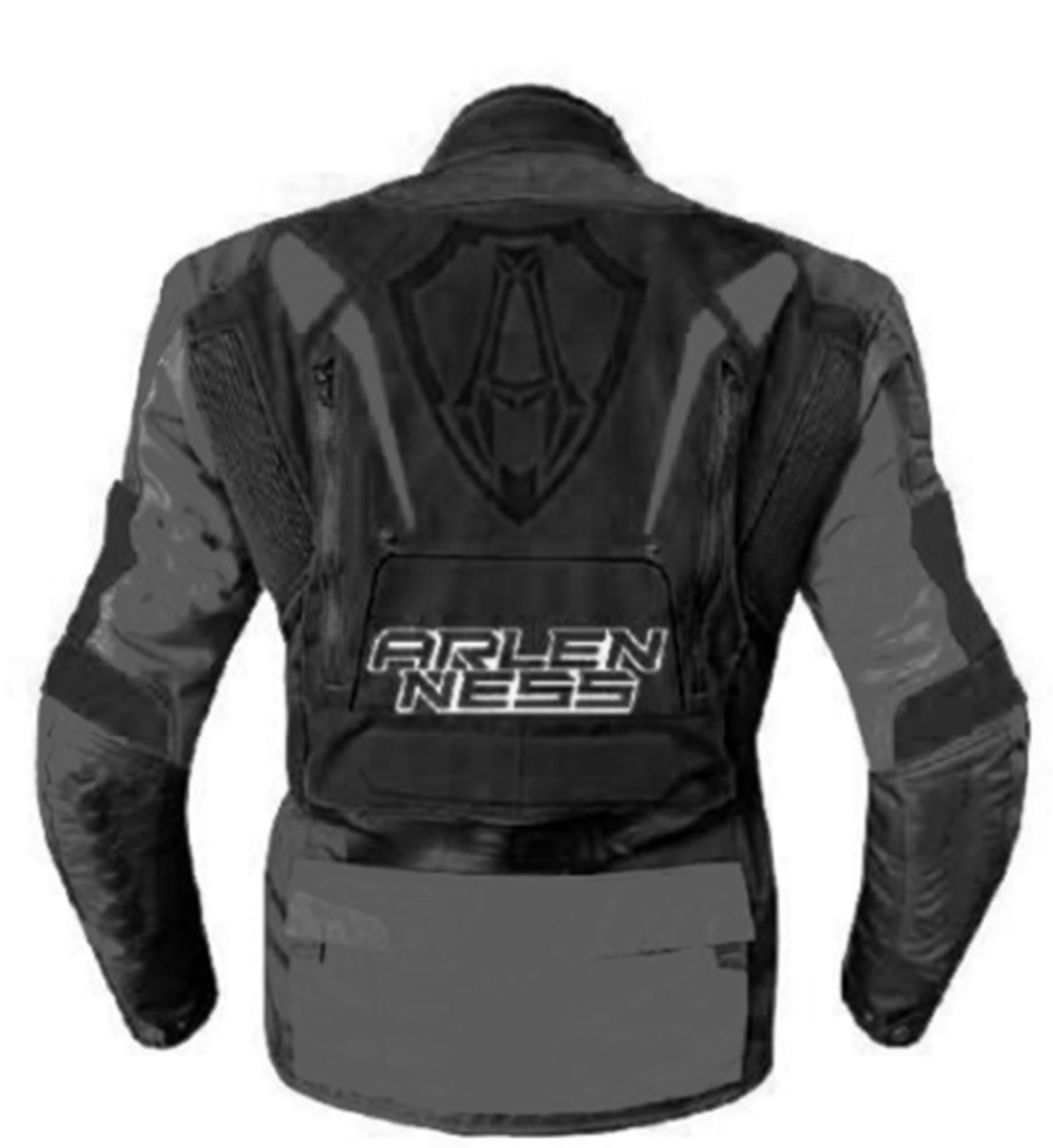 Arlen Ness Tujura waterproof Motorcycle Textile Jacket black/dark grey 58 Figure 2