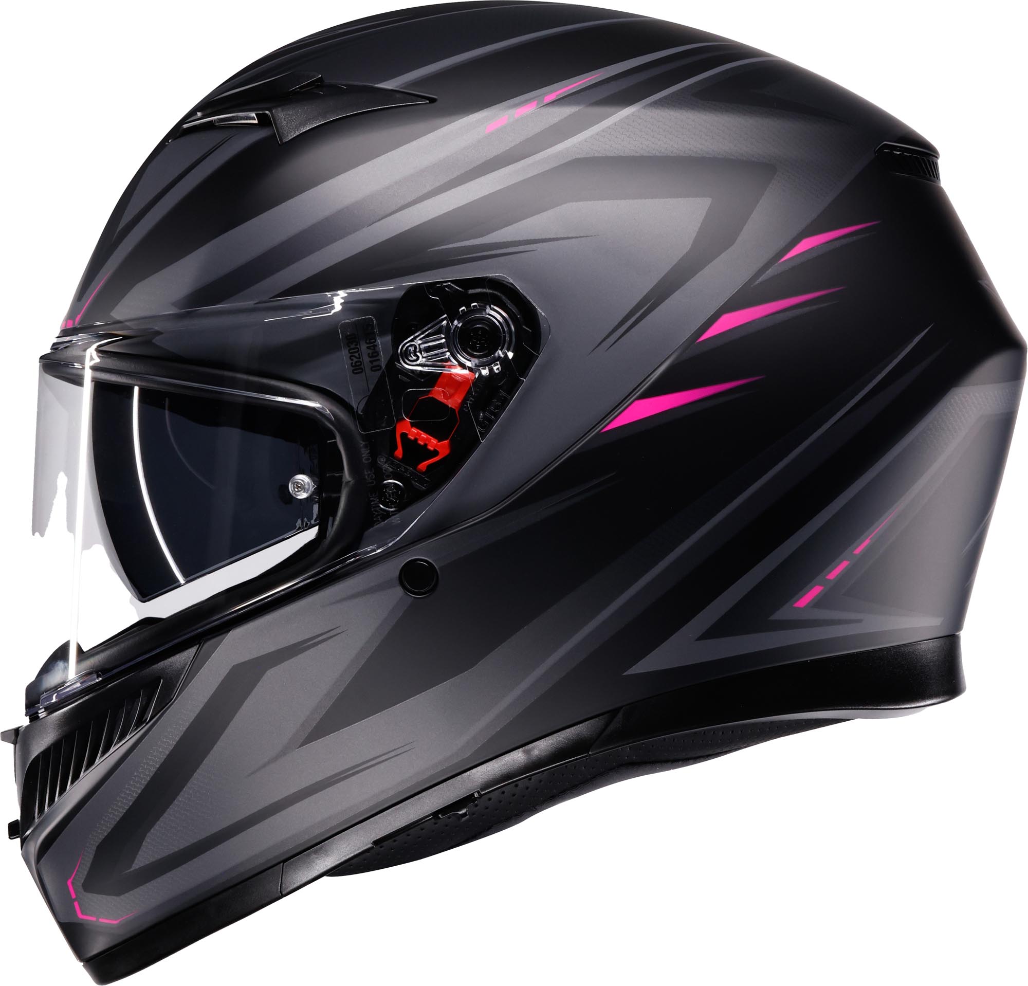 AGV K3 Syth Hjelm sort mat/pink S (55/56) Figur 4